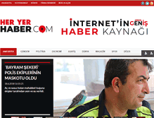 Tablet Screenshot of heryerhaber.com